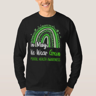 T-shirt En Mai, Nous Portons Vert Sensibilisation À La San