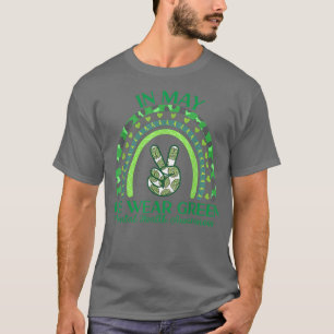 T-shirt En Mai, Nous Portons Vert Sensibilisation À La San