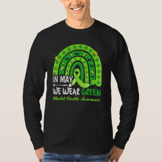 T-shirt En Mai, Nous Portons Vert Sensibilisation À La San