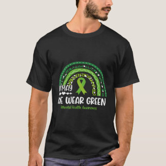 T-shirt En Mai Nous Portons Vert Tal Santé Sensibilisation