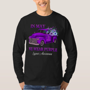 T-shirt En Mai, Nous Portons Violet Camion Lupus Sensibili