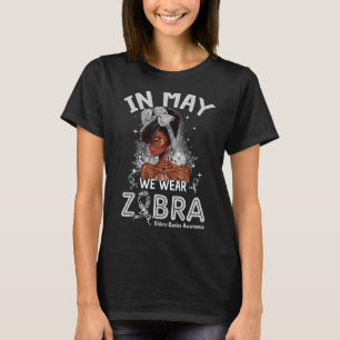 T-shirt En Mai Nous Portons Zebra Black Femmes Ehlers Danl