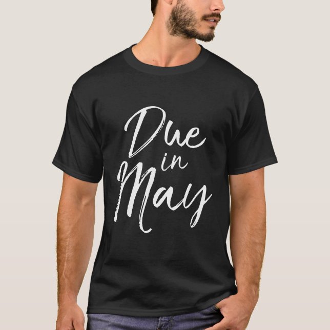 T-shirt En Mai Pour La Révélation Faire-part Des Femmes En (Devant)