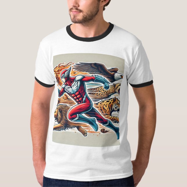 T-Shirt en maquereau animal - Libérez le mât (Devant)