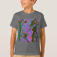 T-shirt en marbre aigre