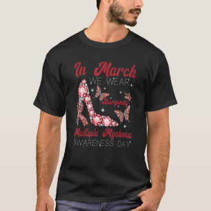 T-shirt En Mars Nous Portons Bourgogne Multimyélome Award