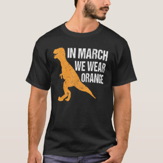 T-shirt En Mars Nous Portons Orange Ms Awareness Multiple