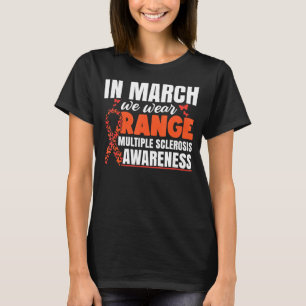 T-shirt En Mars Nous Portons Orange Multiple Sclerosis Awa