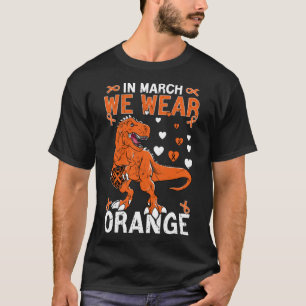 T-shirt En Mars Nous Portons Orange Rex Sclerosis Multiple