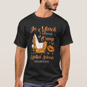 T-shirt En Mars Porter Orange High Talons Chaussures Scl M