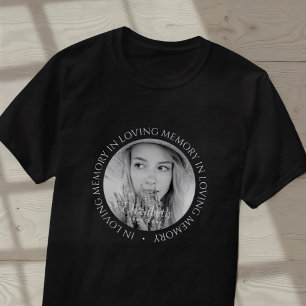 T-shirt En Mémoire Affectueuse Simple Moderne Photo Person