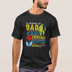 T-shirt En Mémoire Amoureuse De Papa Au Ciel, Mon Père M