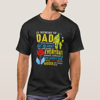 T-shirt En Mémoire Amoureuse De Papa Au Ciel, Mon Père Ma 