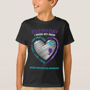 T-shirt En Mémoire Amoureuse Maman Suicide Prévention