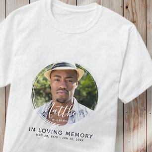 T-shirt En mémoire d'amour mémorial photo personnalisée