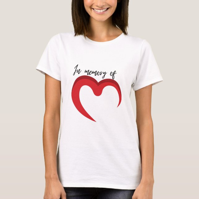T-shirt En mémoire de (Devant)
