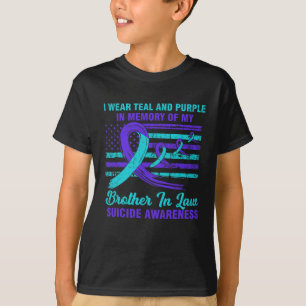T-shirt En Mémoire De Frère En Droit Suicide Sensibilisati
