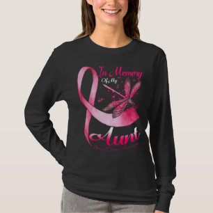 T-shirt En mémoire de ma tante Dragonfly Sensibilisation a