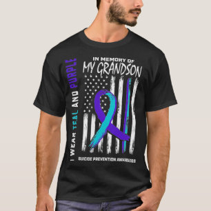 T-shirt En Mémoire De Mon Petit-Fils Sensibilisation Au Su