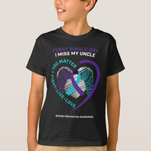 T-shirt En Mémoire, Je Me Manque Mon Oncle Prévention Suic