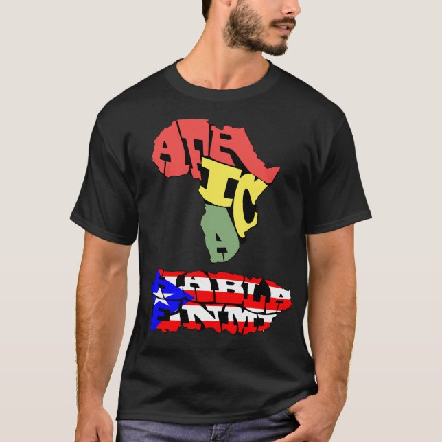T-shirt En MI de l'Afrique Habla (Devant)