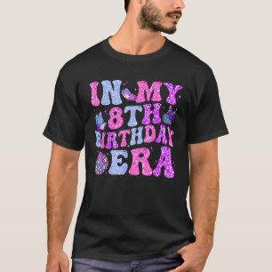 T-shirt En mon 8e anniversaire Era 8 ans vieux disque Anni