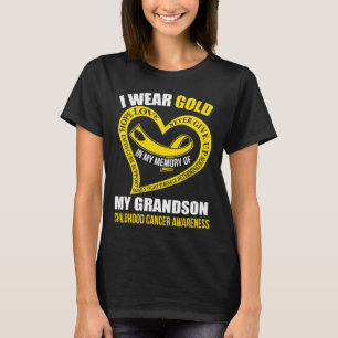 T-shirt En Mon Souvenir De Mon Enfant Enfant Cancer Aware