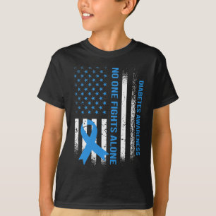 T-shirt En novembre, nous avons Wear Blue T1D T2D Diabète