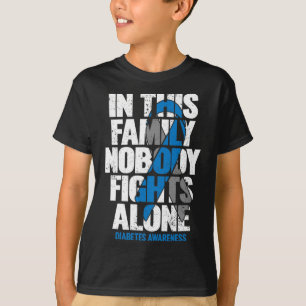 T-shirt En novembre, nous avons Wear Blue T1D T2D Diabète