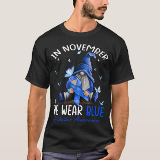 T-shirt En Novembre, Nous Portons Bleus Gnomes De Sensibil