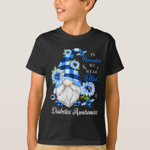 T-shirt En Novembre, Nous Portons Des Gnomes Bleus Sensibi
