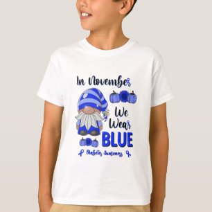 T-shirt En Novembre, Nous Portons Du Bleu : Sensibilisatio
