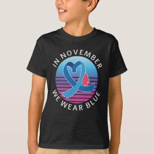 T-shirt En novembre, nous portons le mois de sensibilisati