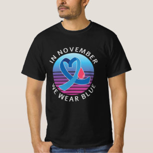 T-shirt En novembre, nous portons le mois de sensibilisati