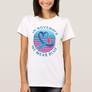 T-shirt En novembre, nous portons le mois de sensibilisati