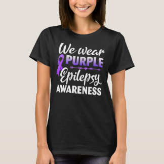 T-shirt En Novembre Nous Portons Violet Epilepsie Sensibil