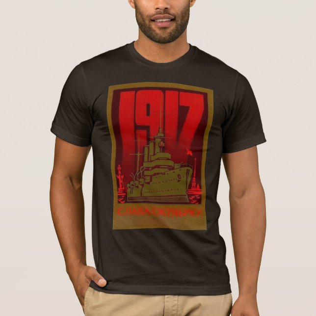 T-SHIRT EN OCTOBRE 1917 ROUGE (Devant)