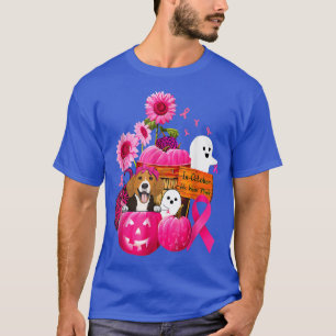 T-shirt En Octobre Nous Portons Beagle Rose Cancer du sein