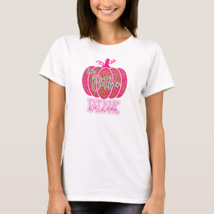 T-shirt En Octobre Nous Portons Citrouille Rose Chirurgie