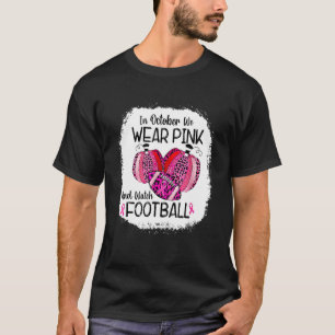 T-shirt En octobre, nous portons du Citrouille rose et reg