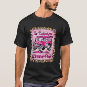 T-shirt En Octobre Nous Portons K School Bus Breast Cancer