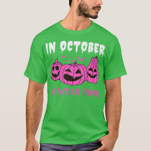 T-shirt En Octobre, Nous Portons La Salle Citrouille Du Ca