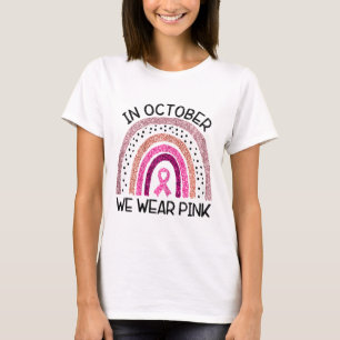 T-shirt En Octobre Nous Portons La Sensibilisation Au Canc
