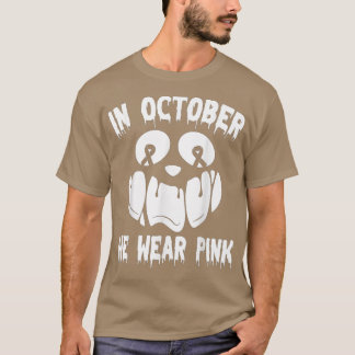 T-shirt En Octobre Nous Portons Le Cancer Du Sein Rose Jac