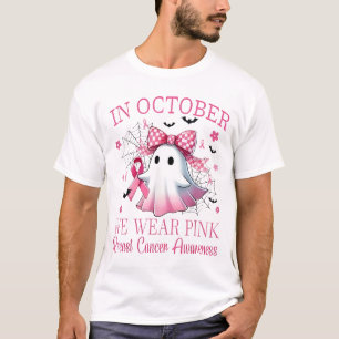 T-shirt En Octobre Nous Portons Le Rose Sensibilisation Au