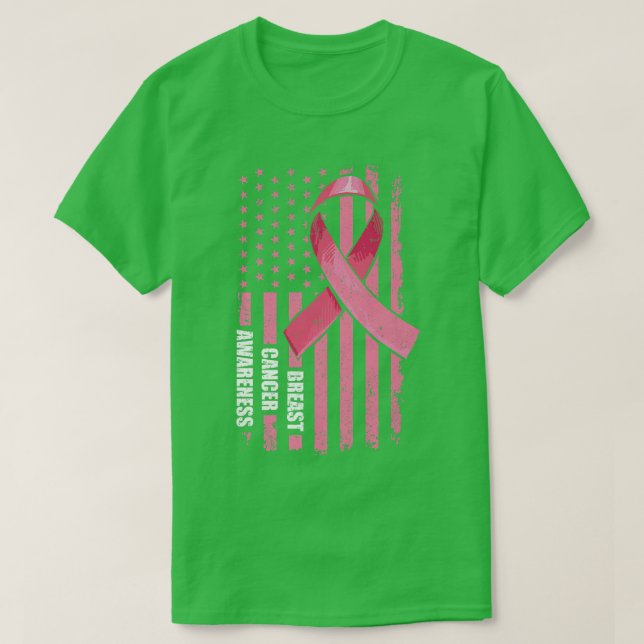 T-shirt En Octobre Nous Portons Le Ruban Rose Américain Dr (Design devant)
