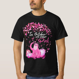 T-shirt En Octobre Nous Portons Le Ruban Rose Sloth Cancer