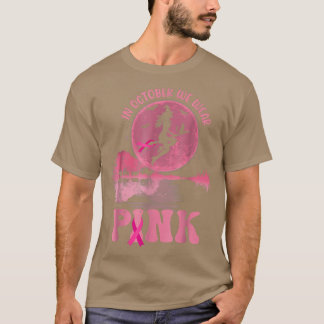 T-shirt En Octobre Nous Portons Le Ruban Rose sorcier canc