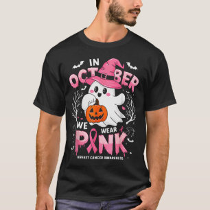 T-shirt En Octobre Nous Portons Nk Drôle D'Halloween Fantô
