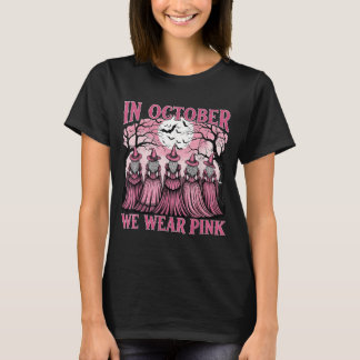 T-shirt en octobre nous portons nk sorcière sensibilisatio